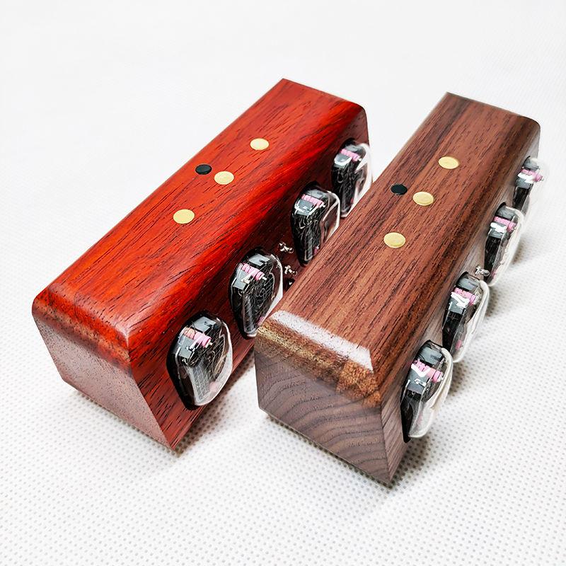 YIZHI Nixie Tube Digital Clock Electronic 4-digit Time Display Creative Retro Desk Clock Decoration Christmas Halloween Gift