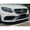 Car Front Bumper Lip Diffuser Spoiler For Mercedes-Benz C-class W205 C205 C63 AMG C63 & AMG S 2015-2022 Body Kits Tuning