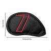10 Golf Club Covers Made of PU, To Protect Irons, Suitable for Men And Women,