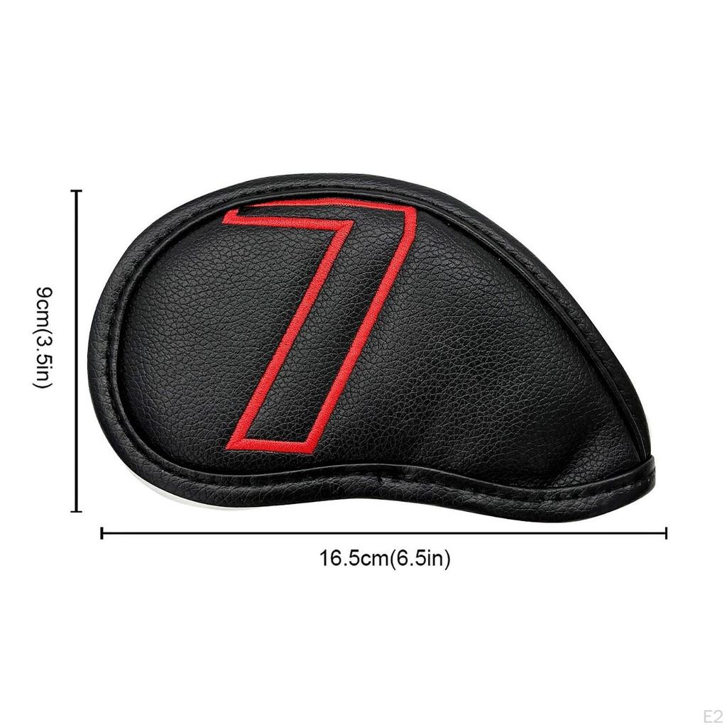 10 Golf Club Covers Made of PU, To Protect Irons, Suitable for Men And Women,