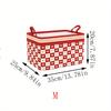 1pc Versatile Foldable Storage Bin with Handles - Perfect for Clothes, Books, Toys & More