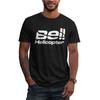 Bell Helicopter T-Shirt Herren Baumwolle Kurzarm T-Shirt Bell Textron Helikopter Luft- und Raumfahrt T-Shirts Herren Übergroßes T-Shirt Streetwear