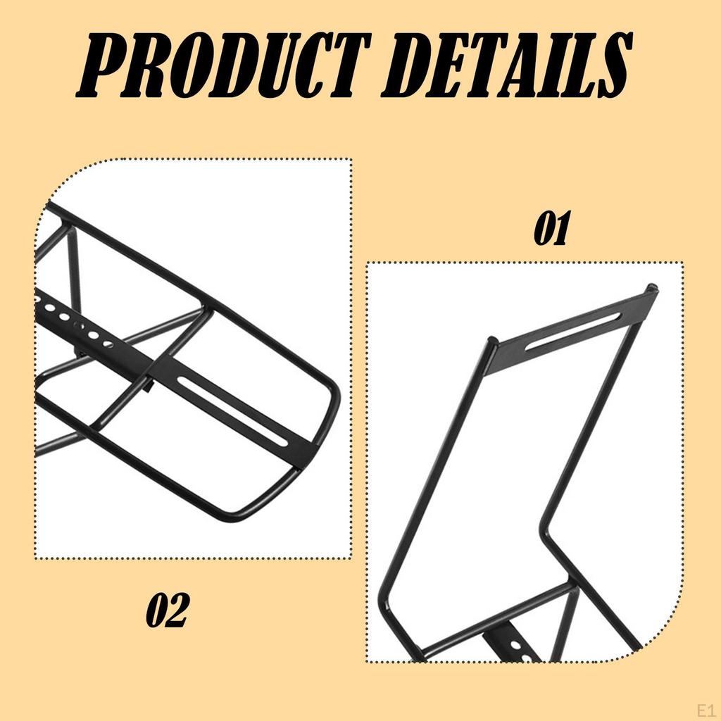 Cargo Rack, Front Fork Carrier, Luggage Shelf for Cycling