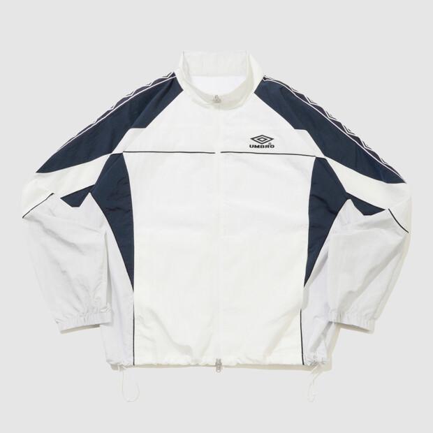Umbro Hbl Og Stand Neck Windbreaker Jacket Ivory Ur121Cjk23