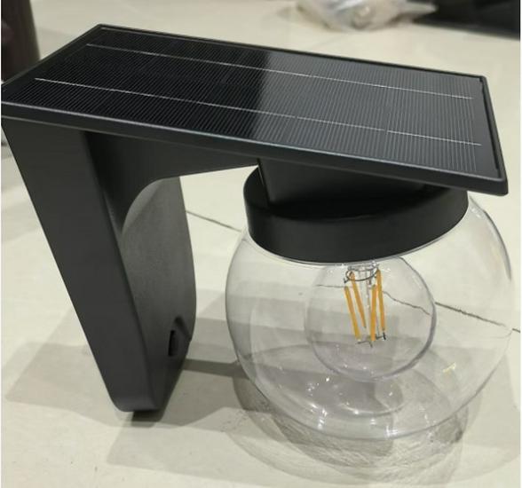 New Style Solar LED Outdoor Wall Light for Balcony, Entrance, Garden & Fence - Waterproof & Ambient.