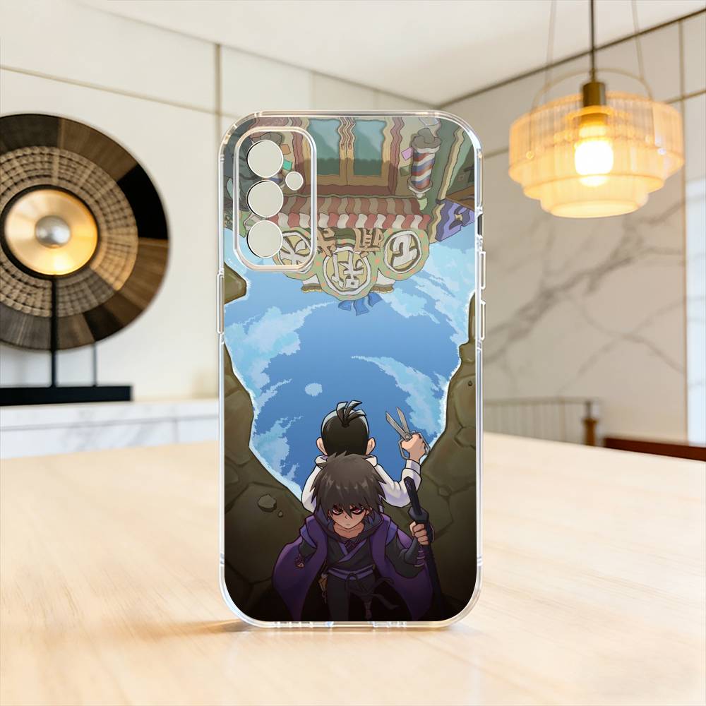 S-Scissor Anime Seven Phone Case Transparent Silicone Soft For SamsungA10,12,20,21S,30,31,40,50,51,52,70,71