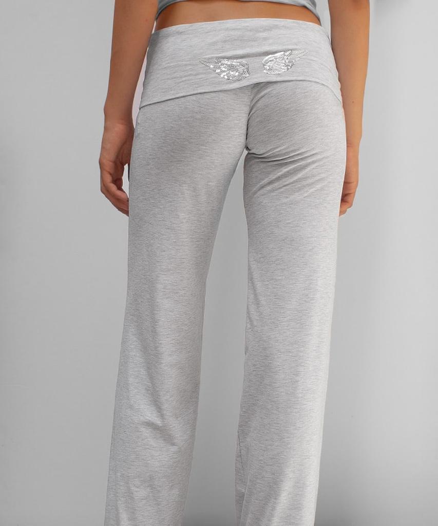 Pantaloni a polsino con ali Seobdyudeu (Grigio Perla Melange) (Grigio Perla Melange)