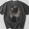 Edgar Allan Poe Zimní les Tričko, Vintage Umělecké Grafické Tričko, Comfort Colors Bavlna