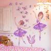 Samolepky na zeď princezna a labuť do dětského pokoje Dívky Roztomilý baletní tanečník Květina Motýl Tapeta Dekorace do dětského pokoje