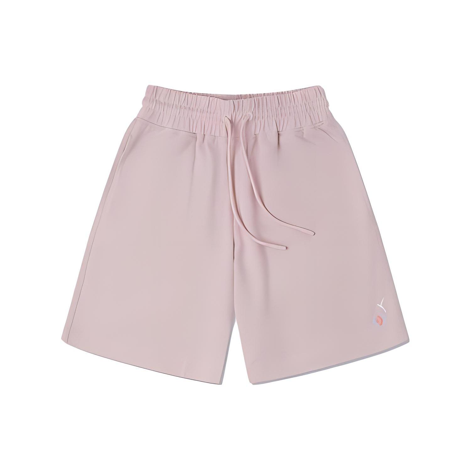 (WMNS) Converse Embroidered Floral Drawstring Shorts Asia Sizing Pink Women s 10025374-A02 XS