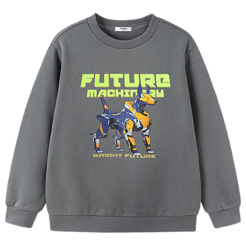 Balabala Boys Fleece Lined Casual Sweatshirt 140