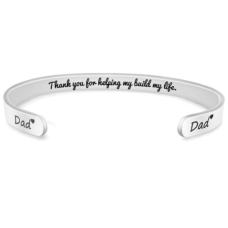 Otwarta bransoletka ze stali tytanowej z motywem krzyża - Idealny prezent na Dzień Ojca lub Boże Narodzenie.