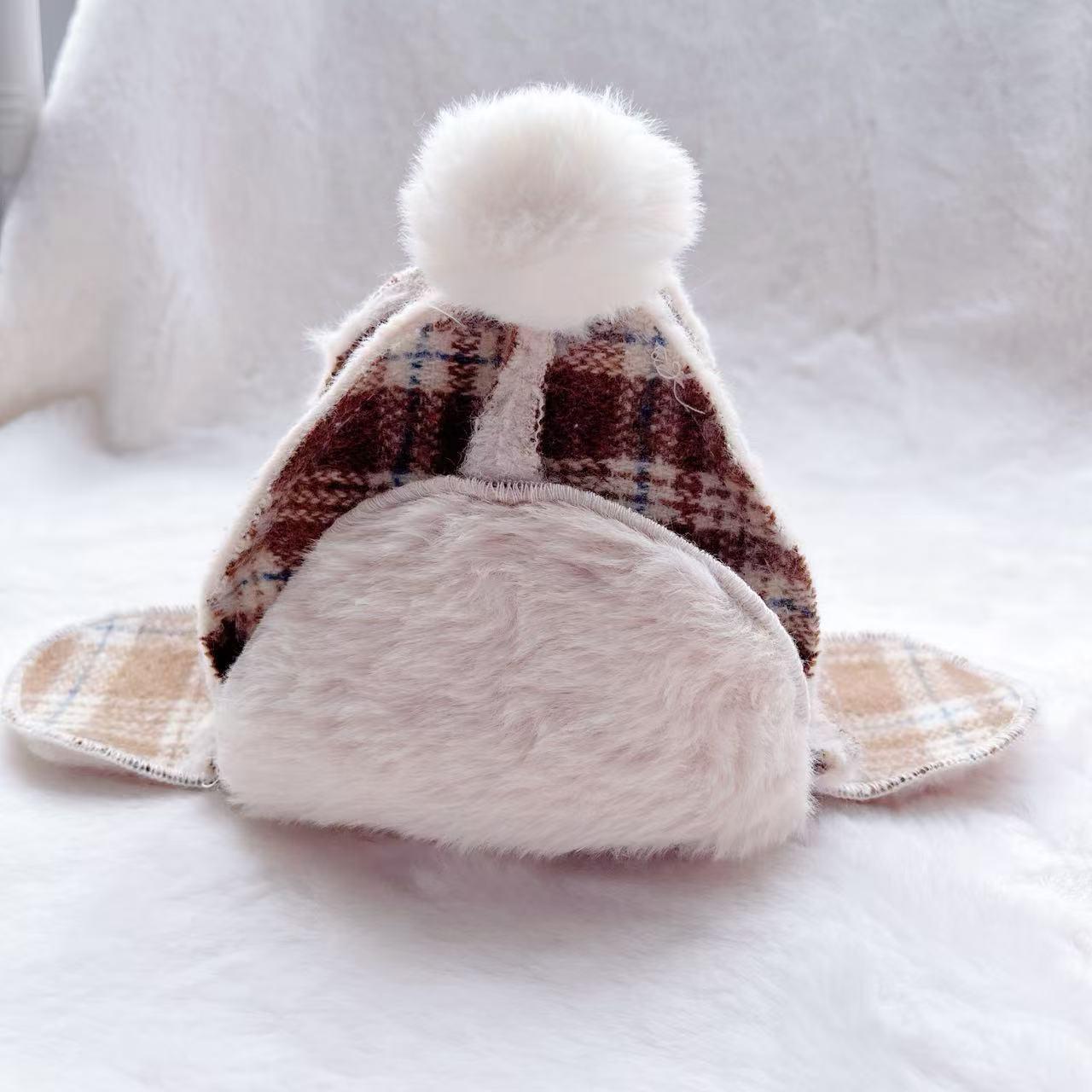 

Fleece Dog Hat for Warmth: Perfect for Autumn/Winter - Fits Teddy, Bichon, French Bulldog, Shiba Inu, Corgi with Ear Holes M