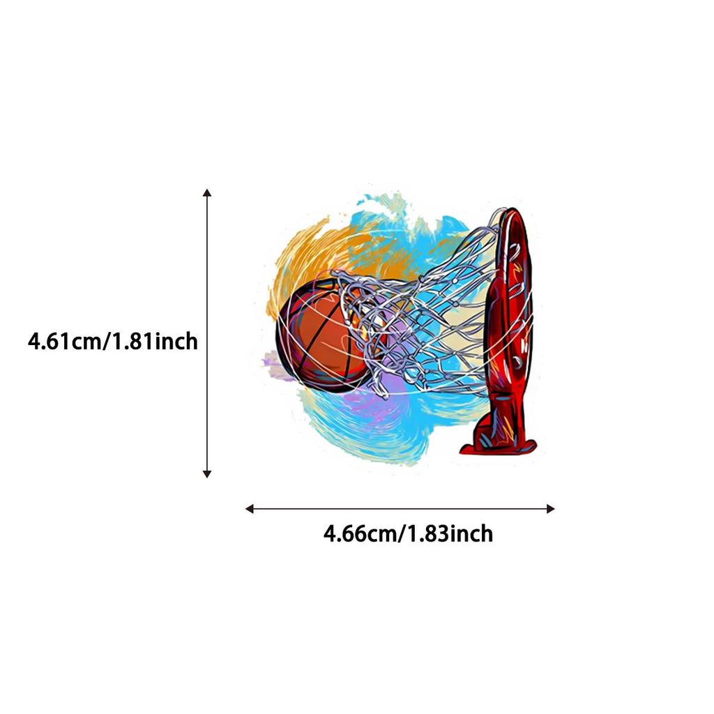 50 Waterproof Basketball Cartoon Graffiti Stickers for Notebooks, Suitcases, Scooters, Guitars, and Water Bottles
