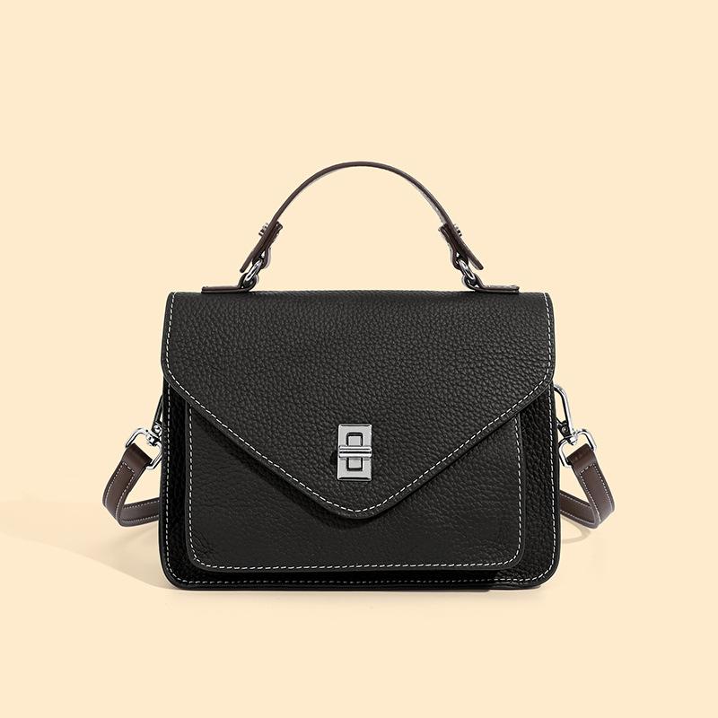 Leather Small Square Bag Versatile Trend Handbag Bag New Messenger Bag