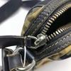 [Použitý] Malá khaki plátěná brašna na fotoaparát Crossbody Taška přes rameno Stříbrné kování Odnímatelný popruh - V dobrém stavu #J95K9S