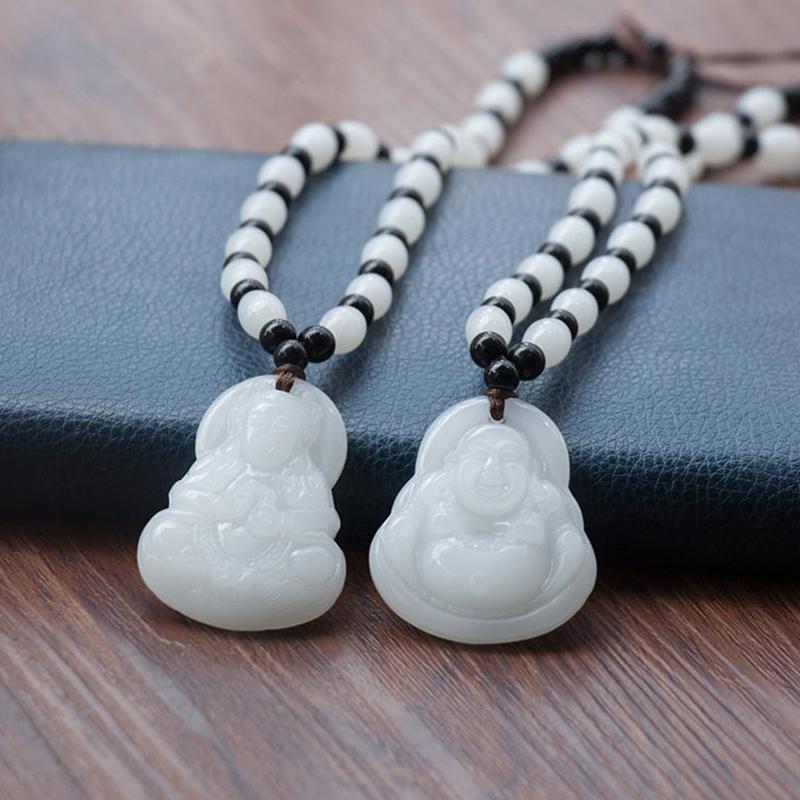 Maitreya Pendant Statue Necklace Able Women'S Wealth Jewelry Gifts