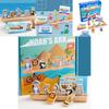 Noahs Ark Wooden Block Set For Early Childhood Cognitive Development