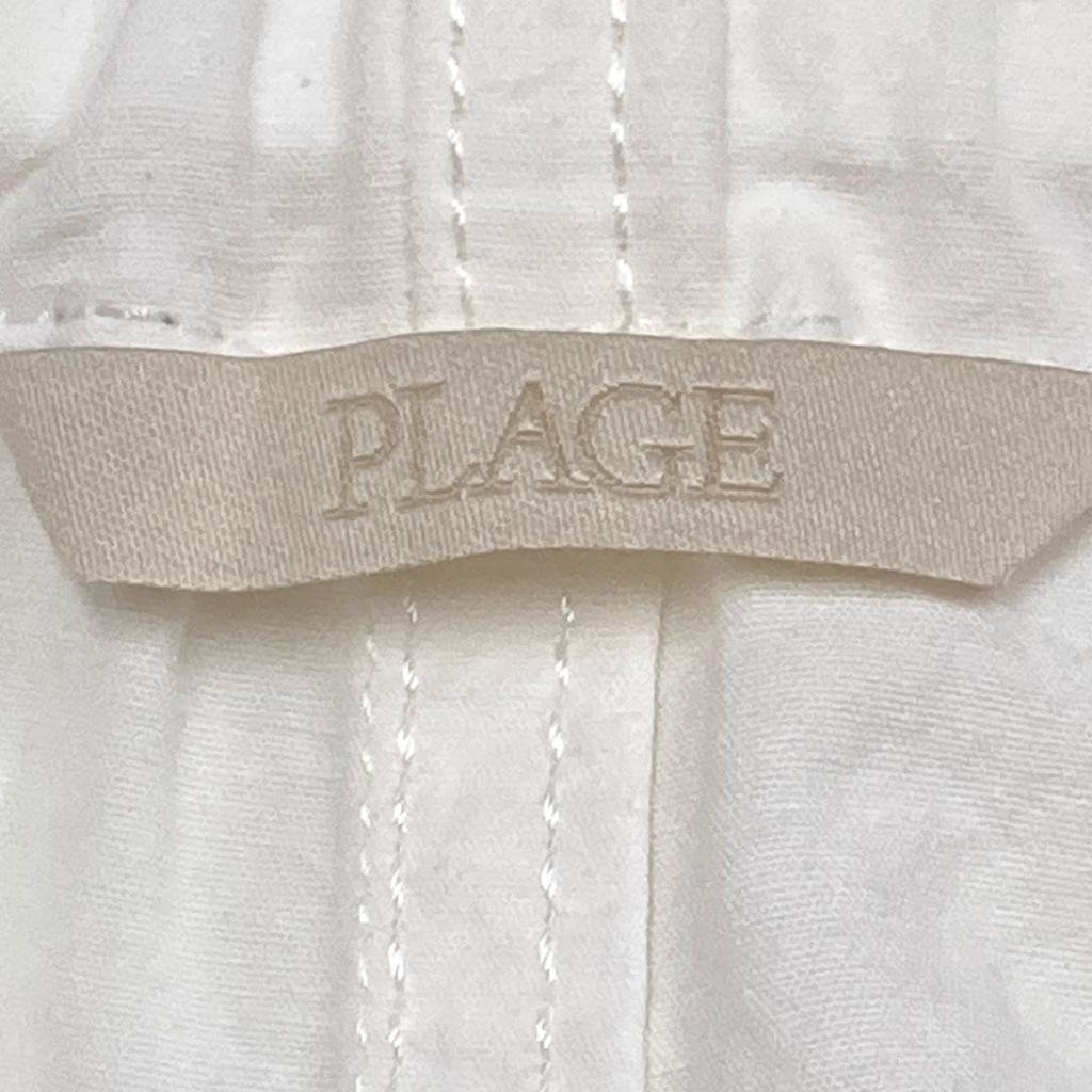 Plage 23-030-922-8010-2-0 Linen Parachute Pants Bottoms 38 IvoryUsed