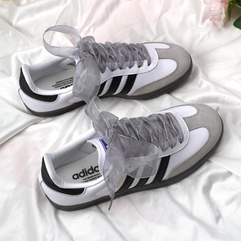 Chiffon-Schnürsenkel: 2,5 cm breit für Samba-, deutsches Trainings- und Rennschuhwerk (Paar)