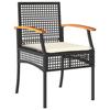 VidaXL Ensemble à Manger de Jardin avec Coussins 5pcs, Table et Chaise de Terrasse, Meubles de Patio, Mobilier d'Extérieur, 3213599