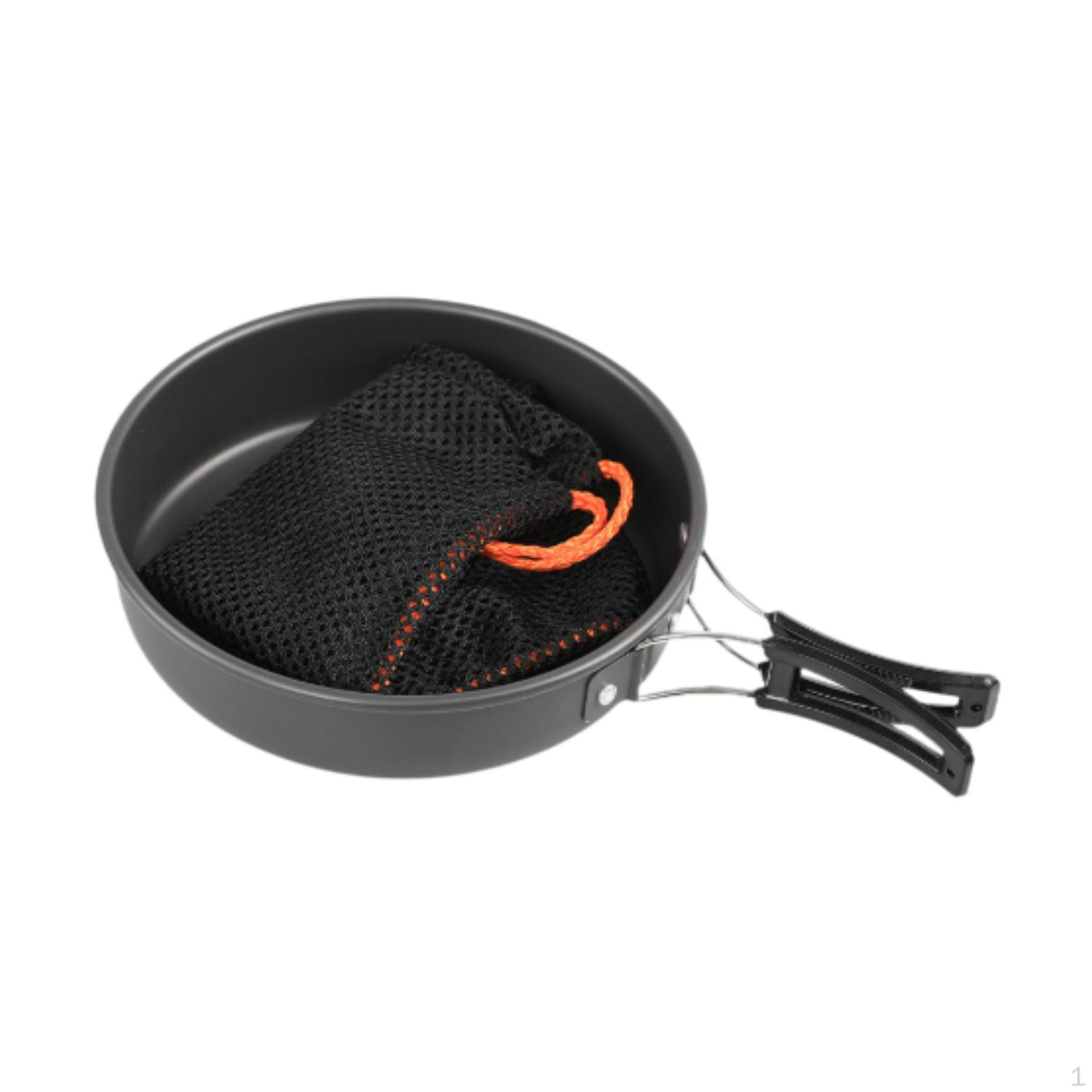 Camping Frying Pan Fry Folding Handle Multipurpose Equipment Skillet Cooking for