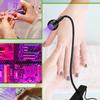 LED Lamp with Clip-on Flexible Metal Tube and Plastic Head, Mini Gel Lamp, USB Desk Lamp Nail Dryer for DIY Manicure. Suitable