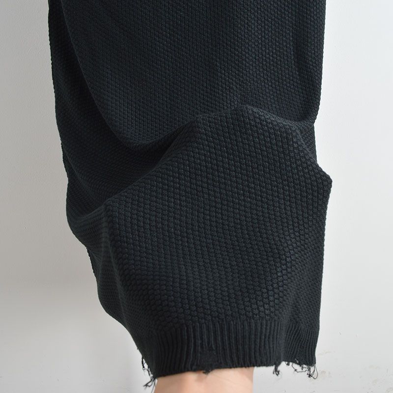 Pure Desire Style New Solid round Neck Ripped Sleeveless Knitted dress Women Spring and Summer Loose Slimming Sheath Vest Dress