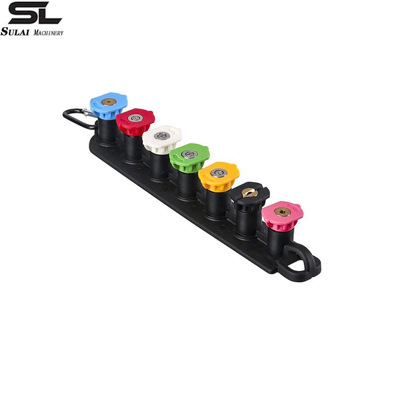 High-Pressure Car Wash Water Gun with 5-Color Nozzle Set and Quick Connect Base Lock