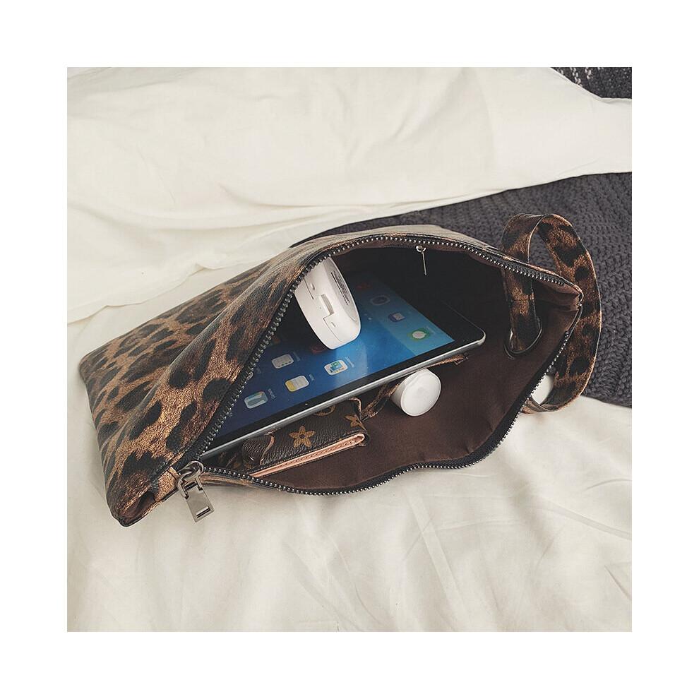 Casual Bags for Women Animal Print Leopard Clutch Female Leather Wallet Messenger Bag Ladies Handbag