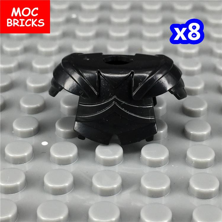 MOC Bricks Black Sword Shield Spear Halberd Helmet Medieval Knights Rome Action Figure Educational Building Block Gifts