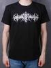 Nokturnal Mortum - Logo 2021 White Rune Band TS Black T-Shirt