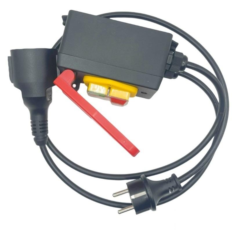 Upgraded KJD17B Electromagnetic Power Switches PA66 Press Button Switches European Standard Switches for Home Appliances