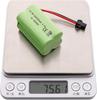 Oppladbart Ni-MH Batteri 4.8V 2400mAh AA | SM-2P Kontakt | For RC Båt, RC Buss, Drone Radiofly Space Kondor | USB-kabel Inkludert | Grønn