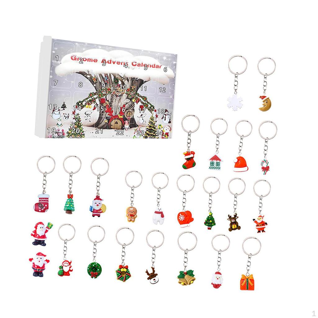 24Pcs Christmas Tree Hanging Figurine Ornament Xmas Figure Toys