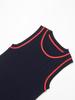 European and American Style, New Women's Clothing, Classic, Contrasting Color Needle Eye Decoration Sleeveless Knitting On 3519012