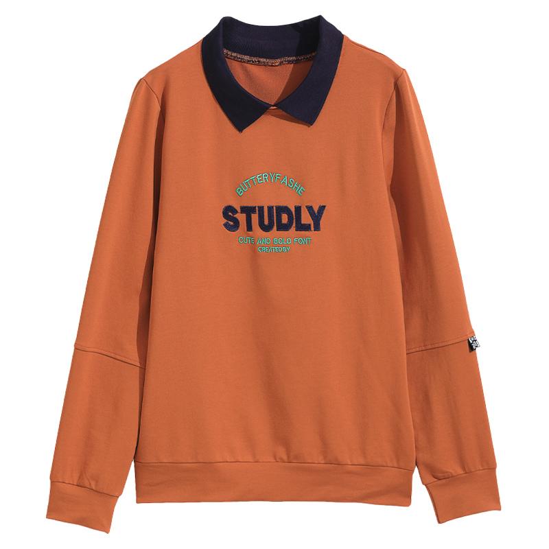 Hanorac 4XL de damă de primăvară Cămașă cu mâneci lungi cu fund cu design de nișă de ultimă oră Top la modă pentru slăbire