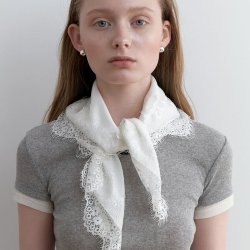 LOVE ME MONSTER Vintage Lace Scarf M_3COL (L251MSF010)