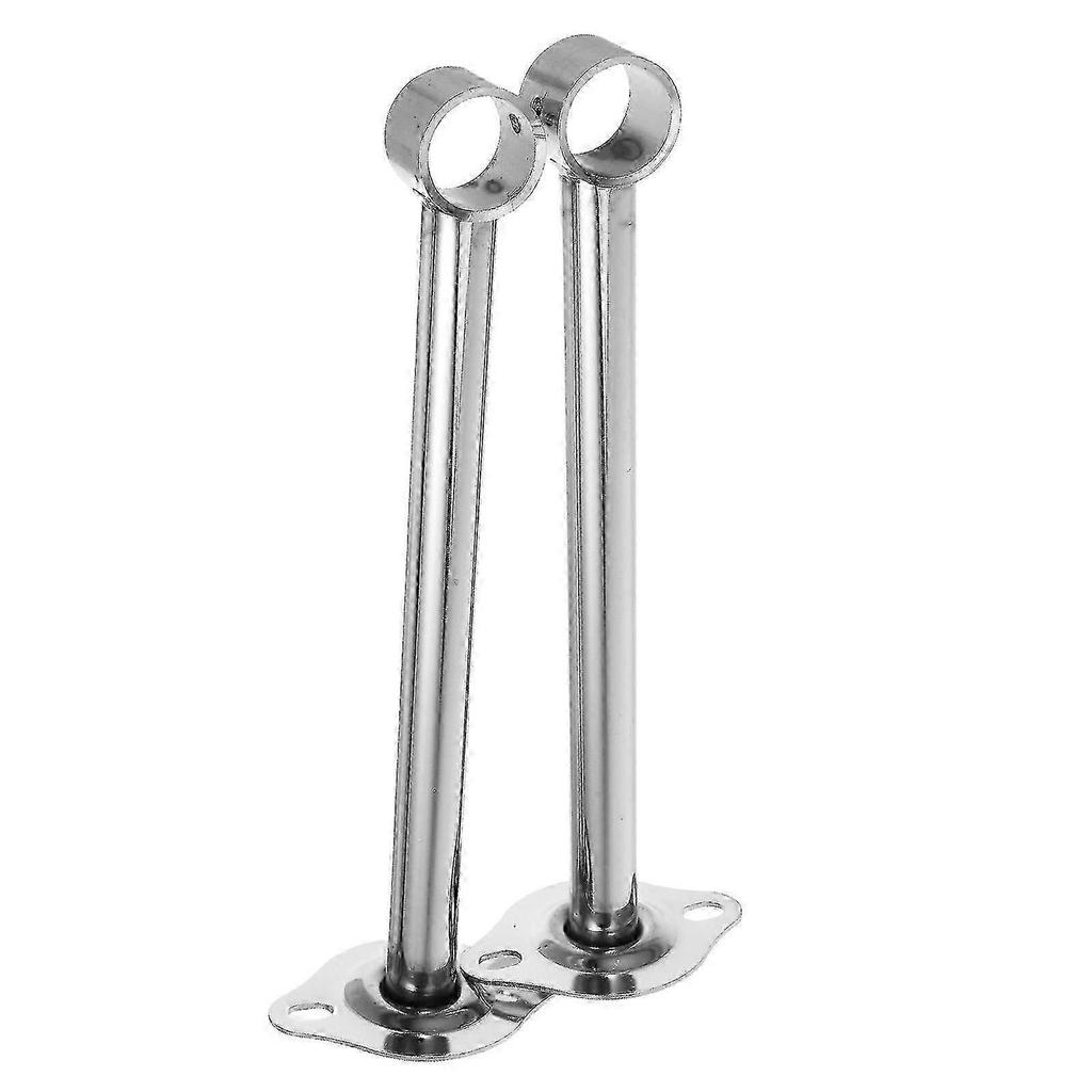 2026 Best!! Durable Ceiling Mount Bracket For Shower Curtain Rods Closet 9.90X3.30X2.36IN Robust Construction 2Pcs