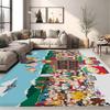 Cartoon S-South Cute P-Park Room Mats Retro Multiple Choice Living Room Kitchen Rug Non-Slip Welcome Rug