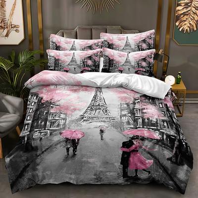 Tecnología de moda, ropa de cama impresa digitalmente en 3D, fundas nórdicas, fundas de almohada