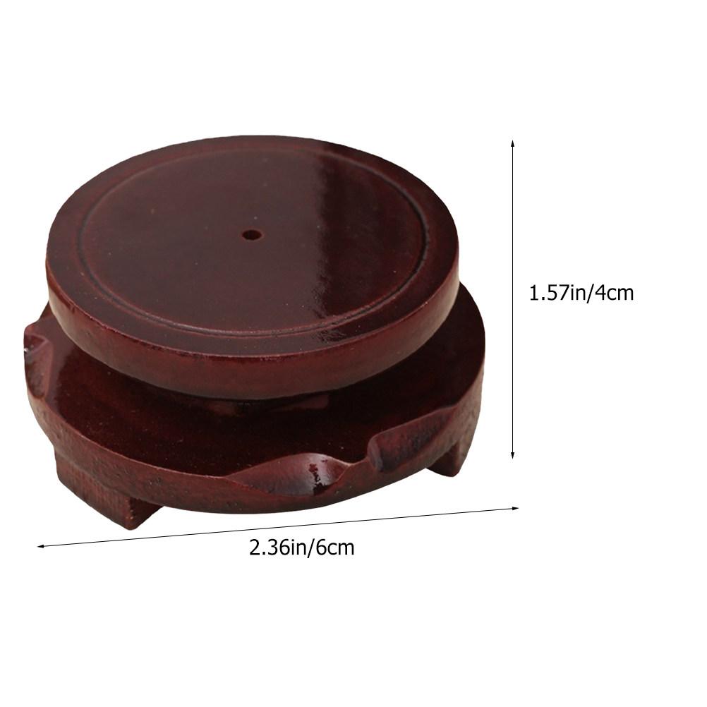 Sturdy Round Wood Display Riser Stand for Mini Potted Plants Bonsai Fish Tanks Sculptures Crafts Home Decor Wooden Pedestal Desk