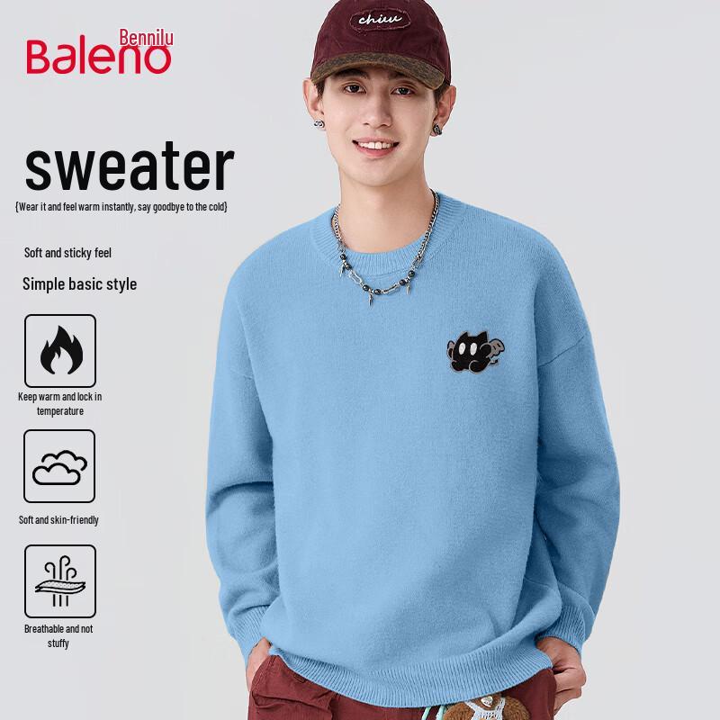 Baleno Men's Trendy Round Neck Sweater