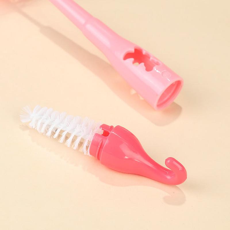 1Pc Multifunctional Cleaning Brush Extended Cup Brush Curved Bottle Mouth Milk Bottle Wine Bottle Fine Mouth Brush