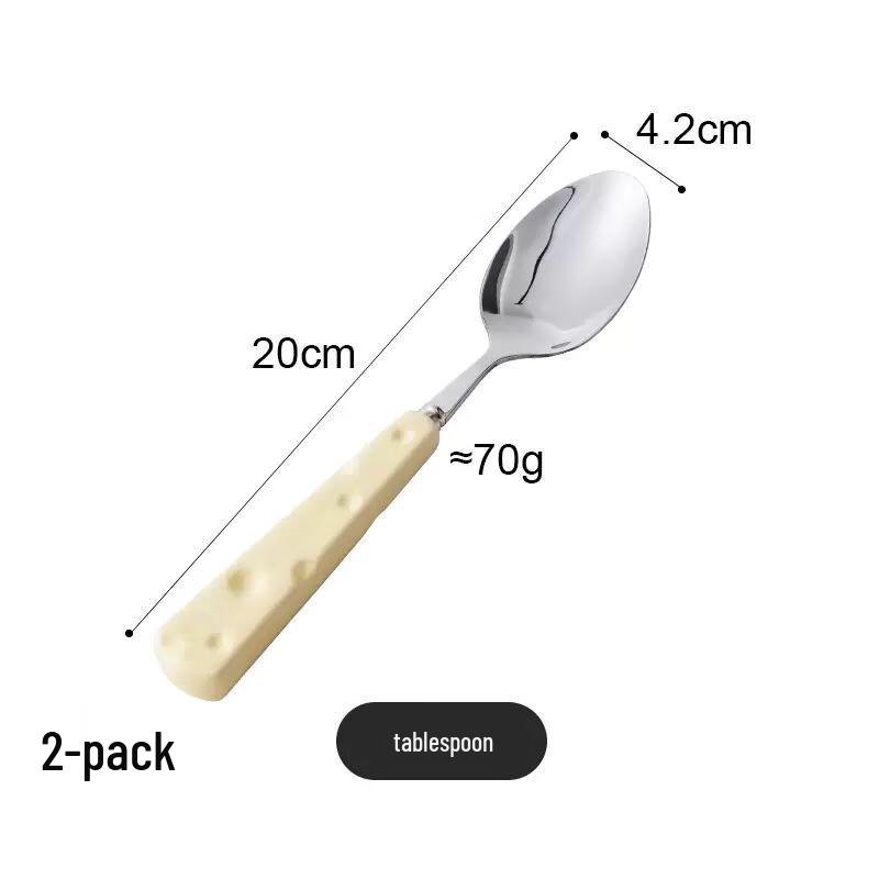 Stainless Steel Cheese Fork & Spoon Set