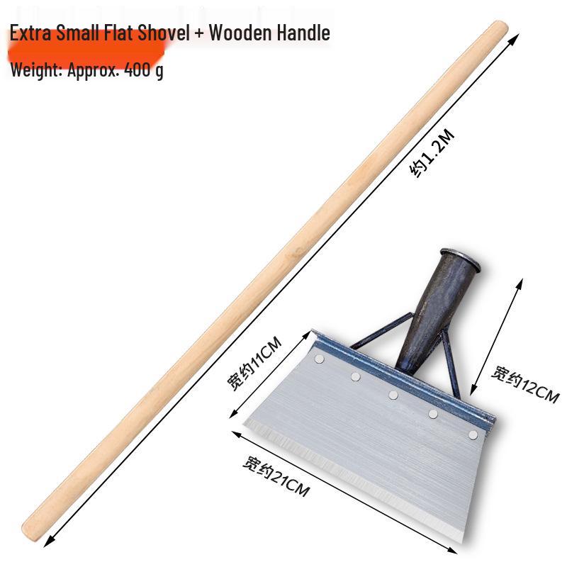 Manganese Steel Multi-Purpose Shovel: Ideal for Manure, Ice, and Snow Removal in Agriculture and Breeding.