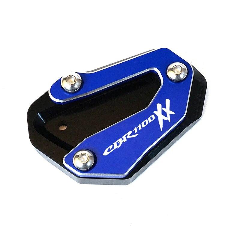 For HONDA CBR1100XX CBR 1100 XX 1100XX CBR1100 XX 1996-2008 Motorcycle CNC Support Plate Kickstand Foot Side Stand Extension Pad