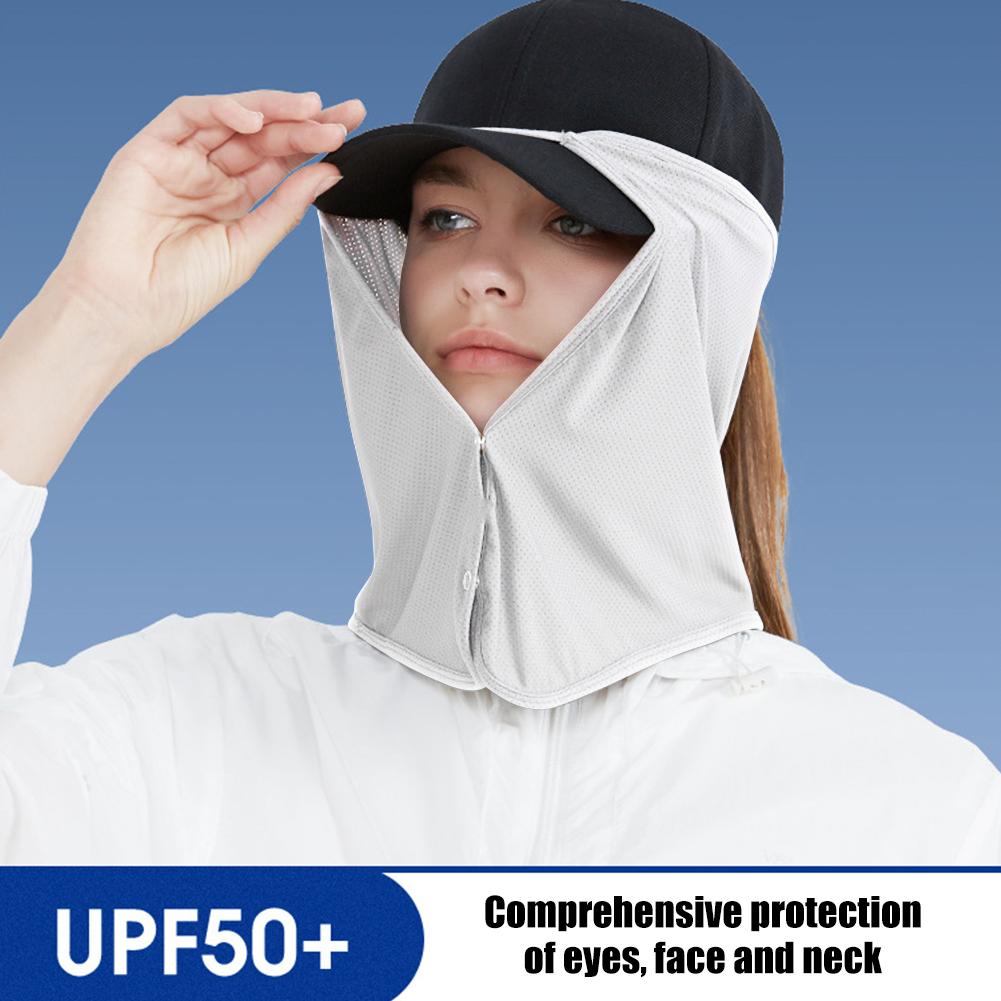 Quick-Drying Fishing Cap Face Neck Sunshade Masks Cap UV Protection Visor Headwear for Outdoor Sports Golf Hiking