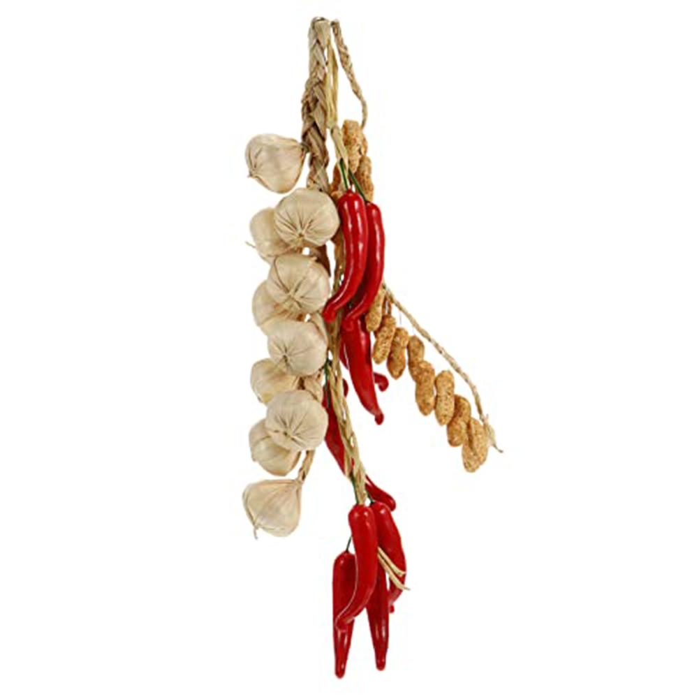 Decorative Simulation Vegetable Models Hanging String Decoration Featuring Chili Pepper Garlic and Peanut for Home Ambiance