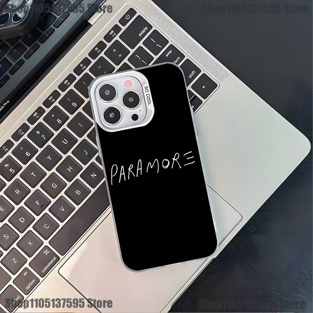 P-ParamoreS Band Phone Case For iPhone 17,16,15,14,13,12,11,Pro,XS,Max,Plus,Mini,SE4,E White Matte Shockproof Cover